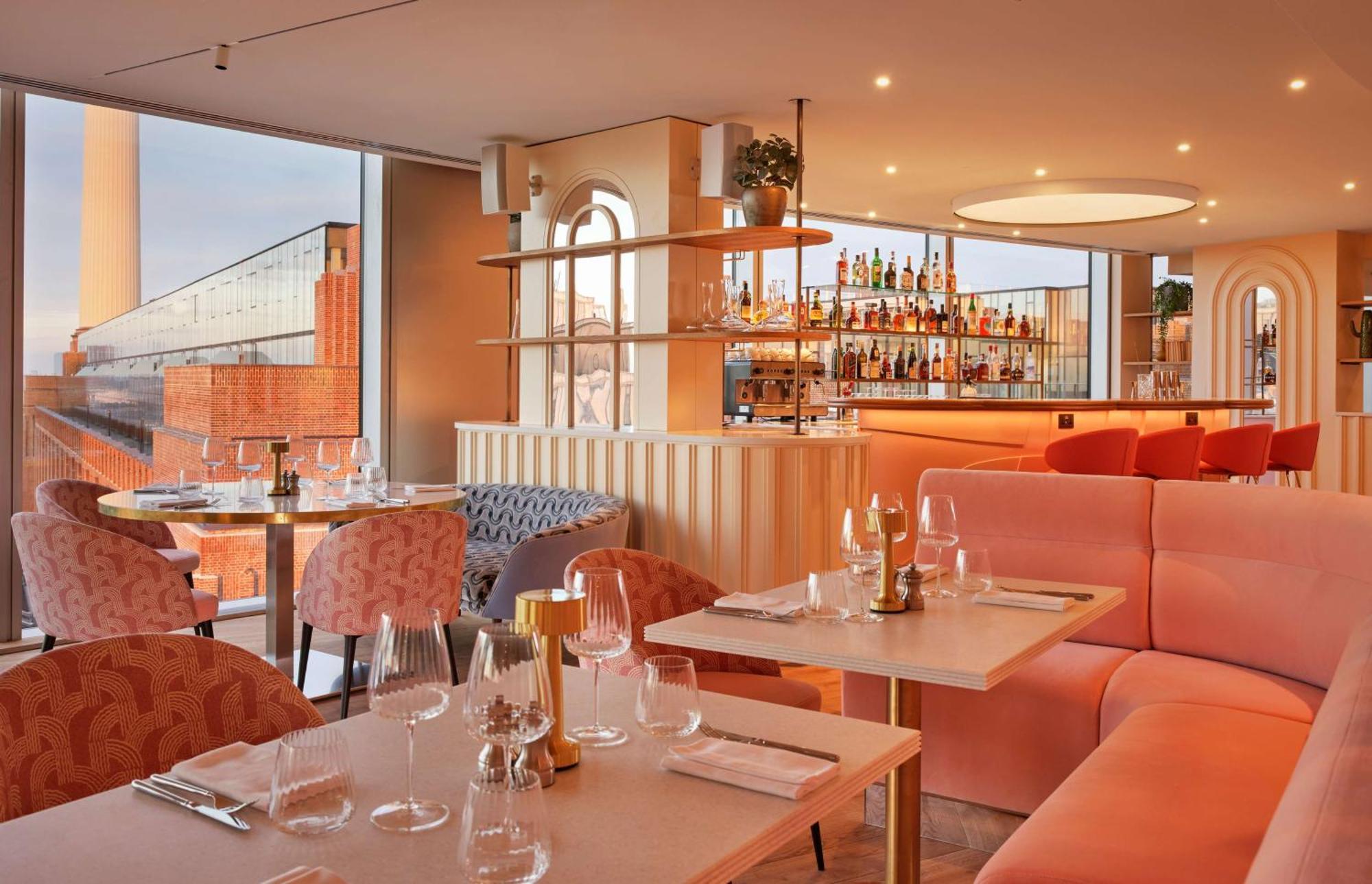 Art'Otel London Battersea Power Station, Powered By Radisson Hotels Londres Exterior foto The interior of the restaurant