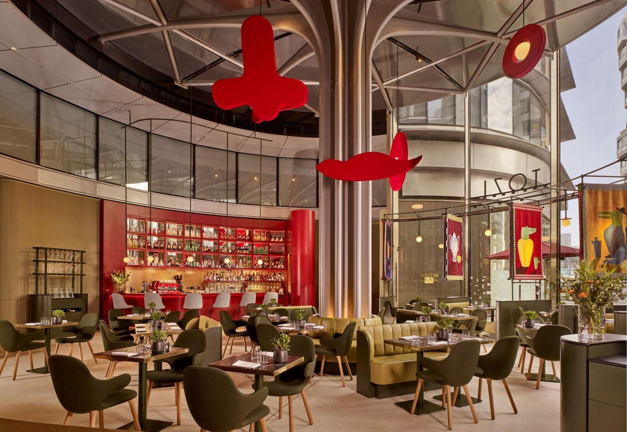 Art'Otel London Battersea Power Station, Powered By Radisson Hotels Londres Exterior foto The interior of the restaurant